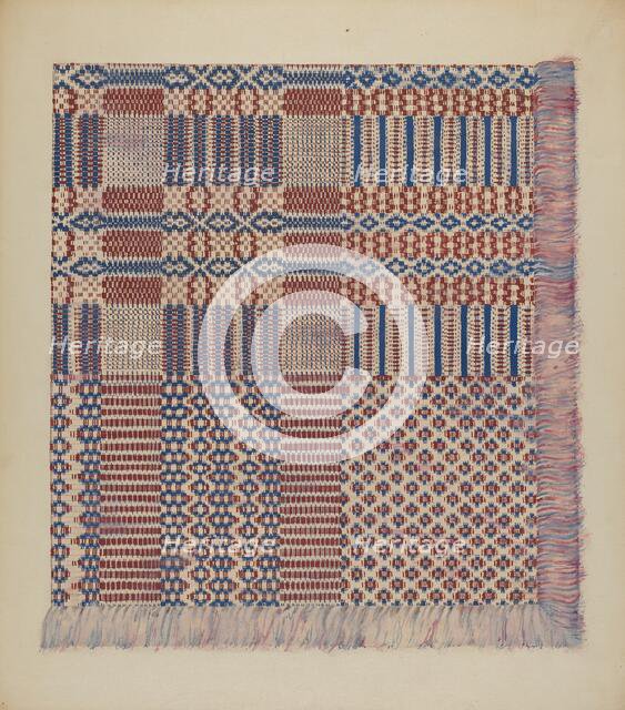 Coverlet, c. 1938. Creator: Katherine Hastings.