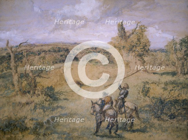'Don Quixote and Sancho Panza', 1894. Artist: Sir John Gilbert