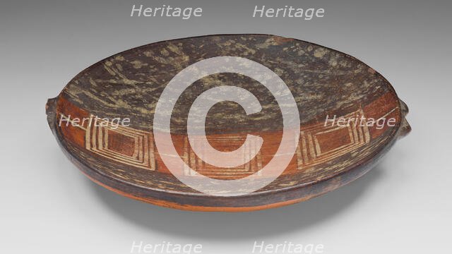 Miniature Tray with Geometric Pattern, A.D. 1450/1532. Creator: Unknown.