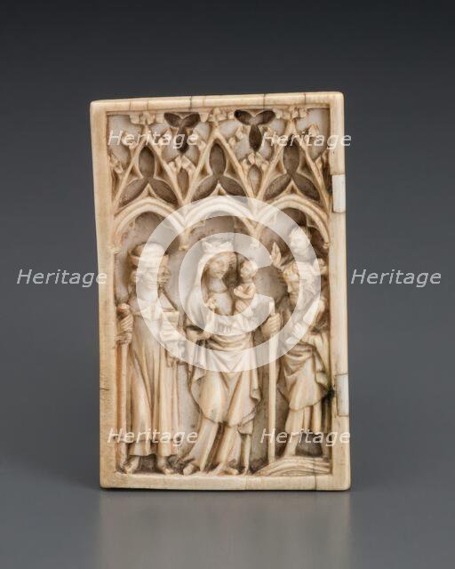 Wing of a Diptych: Virgin and Child with St. James the Greater and St..., 3rd quarter of 14th cent. Creator: Unknown.