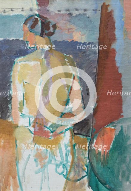 Standing model, 1918-1920. Creator: Karl Isakson.