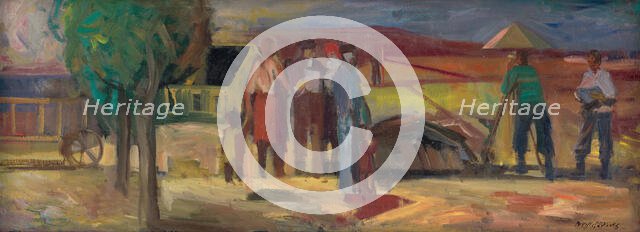 Land Surveyor, 1946. Creator: Bedrich Hoffstädter.