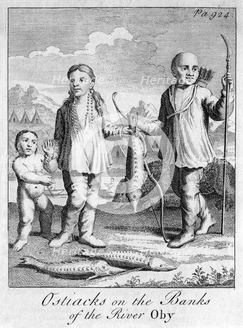 'Ostiacks on the Banks of the River Oby', c 1700. Artist: Unknown