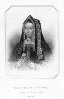 Elizabeth of York, Queen Consort of King Henry VII. Artist: Unknown