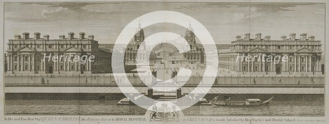 Greenwich Hospital, London, 1734. Artist: William Henry Toms