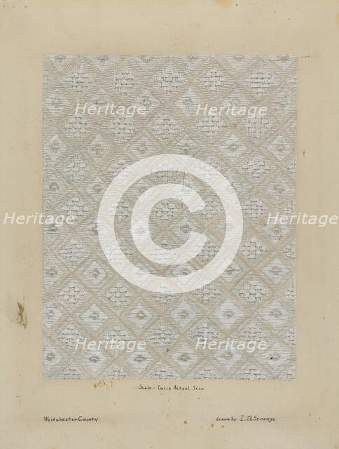 Tablecloth, c. 1936. Creator: Isabelle De Strange.