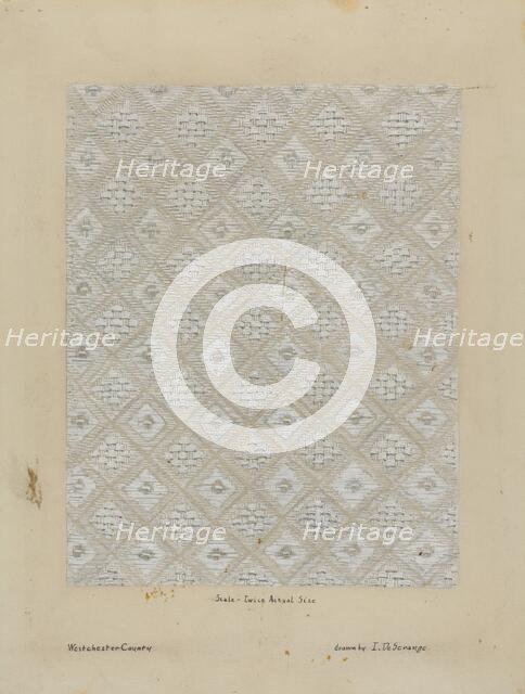 Tablecloth, c. 1936. Creator: Isabelle De Strange.