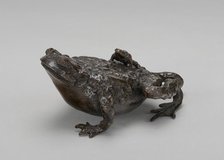 A toad with its baby, early 16th century. Creator: Unknown.