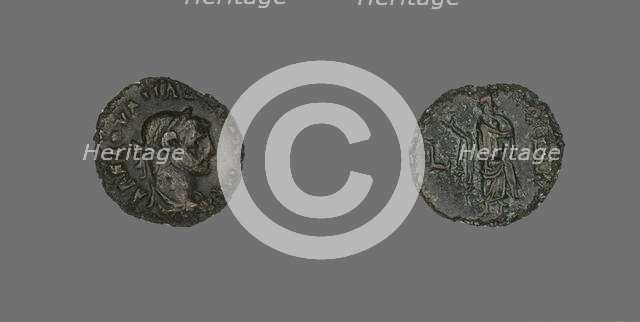 Coin Portraying Emperor Maximianus, 287-288. Creator: Unknown.