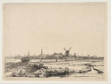 View of Amsterdam from the Northwest, ca. 1640. Creator: Rembrandt Harmensz van Rijn.