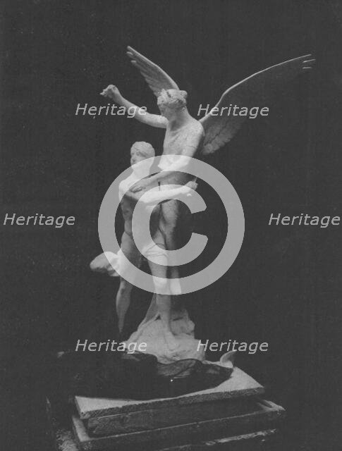 ''Gloria Victoribus; Maquette de la derniere oeuvre d'Antonin Mercie, auteur du "Gloria Victis". Creator: Manuel.