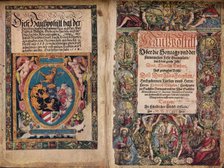'An Early Autograph Album: A Hauspostill from the works of Martin Luther', c1550. Artist: Unknown.