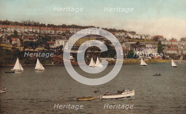 'Fowey from Polruan', c1930. Artist: Unknown.