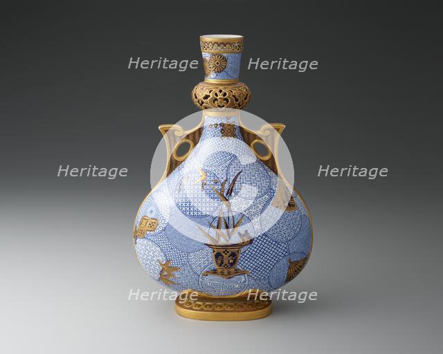Bottle, Worcester, 1878. Creator: Royal Worcester.