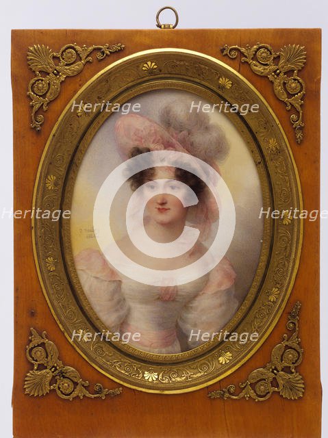 Mrs. Rufus Prime (Augusta Temple Palmer, 1807-1840), 1828. Creator: Jean-Baptiste Isabey.