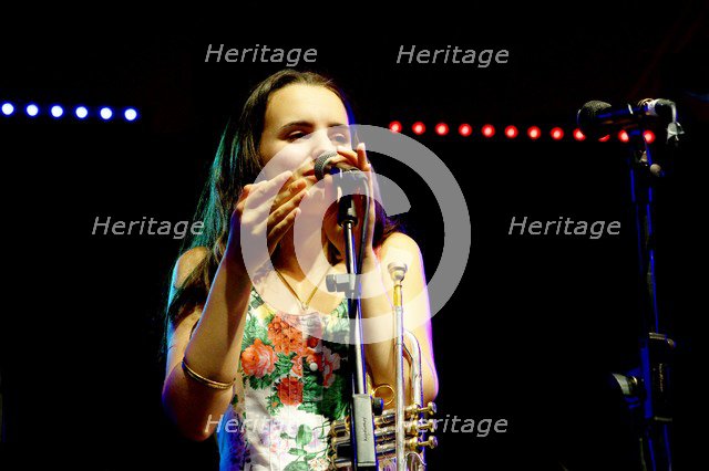 Andrea Motis, Love Supreme Jazz Festival, Glynde Place, East Sussex, 2015. Artist: Brian O'Connor.