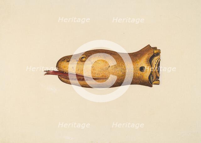 Figurehead from the "Diadem", c. 1938. Creator: Hazel Hyde.