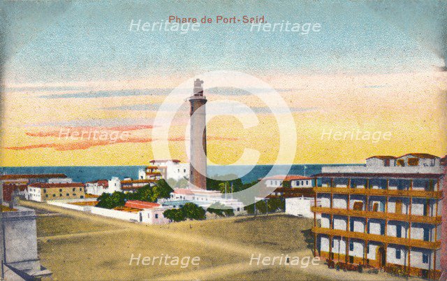 'Phare de Port-Said', c1900. Artist: Unknown.