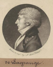 Joseph E. G. M. de la Grange, 1799. Creator: Charles Balthazar Julien Févret de Saint-Mémin.