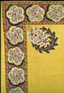 Handkerchief, France, c. 1870. Creator: Unknown.