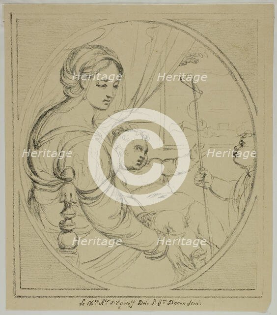 Virgin in a Chair, 1817–20. Creator: Vivant Denon.