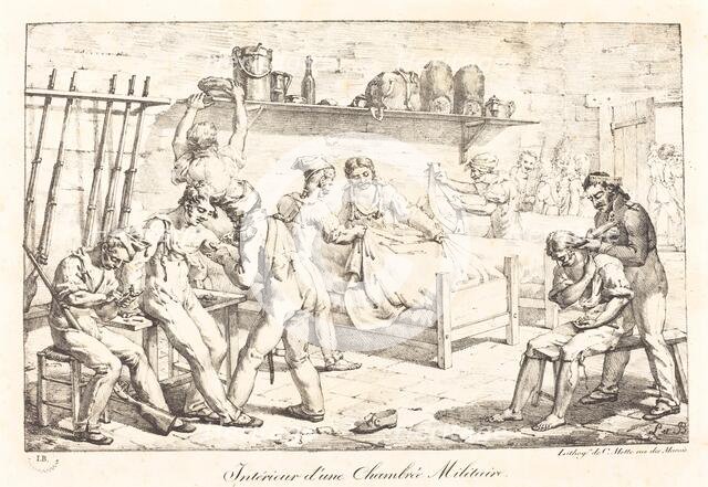 Interior of a Military Chamber. Creator: Louis Albert Guislain Baclère d'Albe.