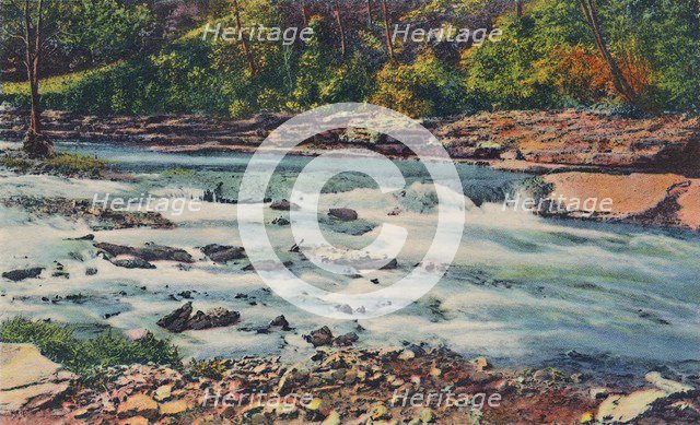 'Rapid Waters, Cherokee Park', 1942. Artist: Caufield & Shook.