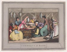 Comforts of Bath, Plate 4, January 6, 1798., January 6, 1798. Creator: Thomas Rowlandson.