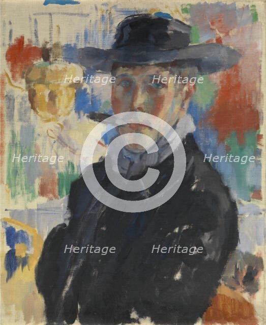 Self Portrait with Cigar, 1913. Creator: Rik Wouters.