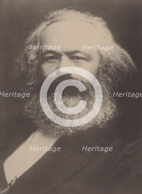 Portrait of Karl Marx (1818-1883), .