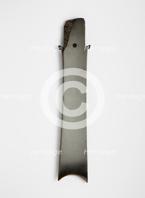 Forked blade (zhang ?), Late Neolithic period, ca. 2000-1700 BCE. Creator: Unknown.