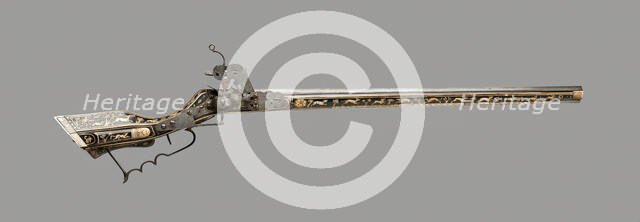 Wheellock Gun of Tschinke Form, Teschen, 1650. Creator: Unknown.