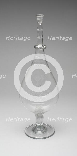 Bottle, 1850/60. Creator: New England Glass Company.