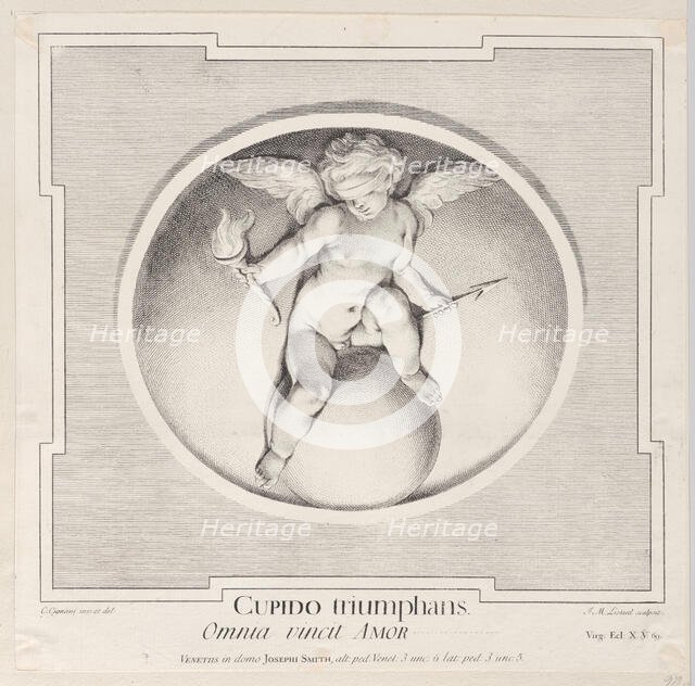 Triumphant Cupid, 1715-96. Creator: Jean-Etienne Liotard.