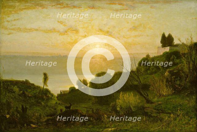 Lake Albano, Sunset, c. 1874. Creator: George Inness.