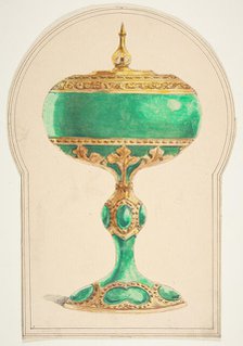 Design for a Chalice with Lid, 19th century. Creator: Anon.