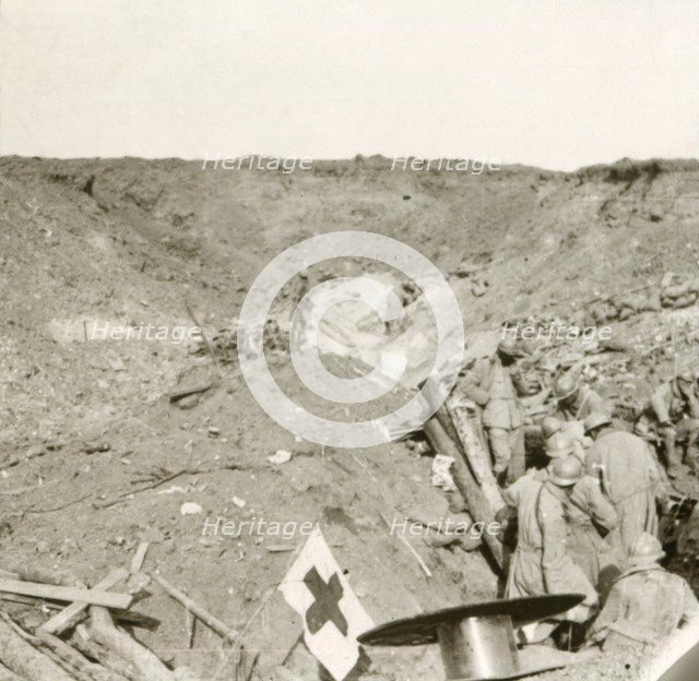 Front line, Sailly-Saillisel, Northern France, c1914-c1918. Artist: Unknown.