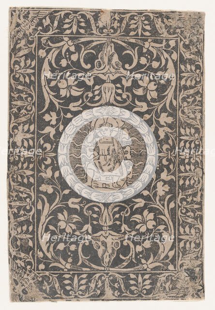 Christ as a child, seated, right hand raised in gesture of blessing, surrounded b..., ca. 1480-1520. Creator: Anon.