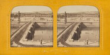 Pont et place de la Concorde, Paris, 1860s. Creator: Adolphe Block.