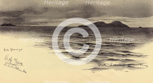 Pemanggil Island, Malaya, 1898. Creator: Christian Wilhelm Allers.