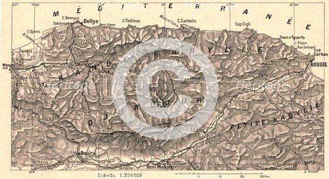 ''Grande Kabylie et Djurdjura; Afrique du nord', 1914. Creator: Unknown.