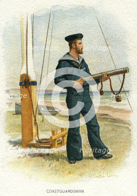 British coastguardsman, c1890-c1893. Artist: William Christian Symons