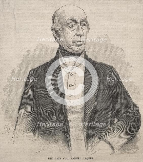 The Late Col. Samuel Jaques, 1859. Creator: Winslow Homer (American, 1836-1910).