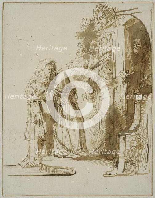 Rebekah's departure. Creator: Rembrandt Harmensz van Rijn.
