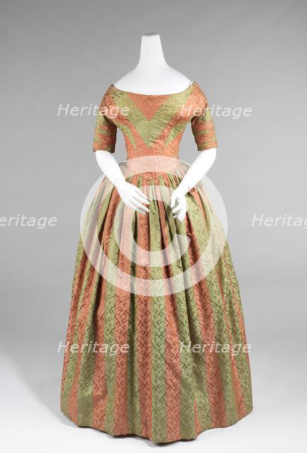 Evening dress, American, ca. 1840. Creator: Unknown.