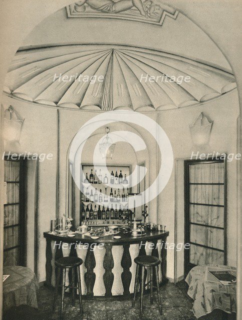 'The Penna D'Oca Restaurant, The cocktail Bar', c1928. Artists: Emilio Lancia, Michele Marelli, Gio Ponti, Unknown.