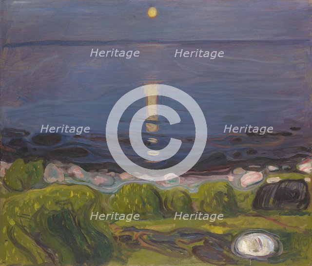 Summer night on the beach, 1902-1903.