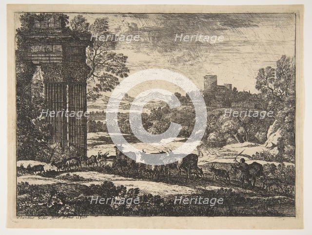 The Herd Returning in Stormy Weather, ca. 1650-51. Creator: Claude Lorrain.