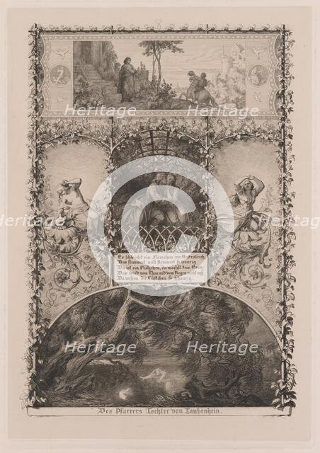 Des Pfarrers Tochter von Taubenhein (The Parson's Daughter from Taubenhain), 1844. Creator: Eugen Napoleon Neureuther.