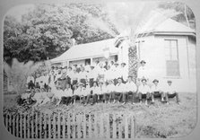 Missionary school, Levuka, Fiji, 1888. Artist: Unknown